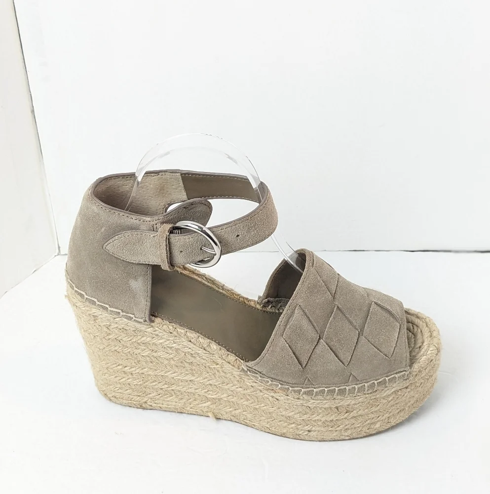 Marc Fisher Suede Espidrille Wedges - Picture 2 of 16
